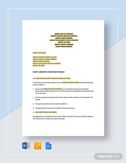 Free  Letter Of Agreement Templates In Pdf