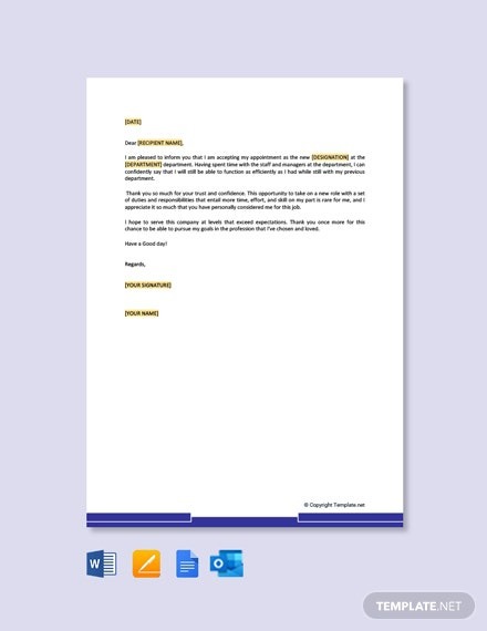 Free Thank You Letter To Boss For Transfer Template