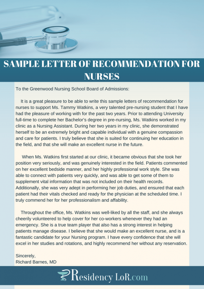 Get The Best Nurse Recommendation Letter Writing Help