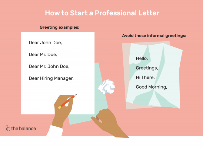 How To Start A Letter With Professional Greeting Examples