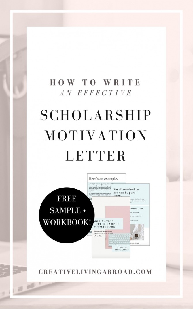 How To Write An Effective Scholarship Motivation Letter  Creative