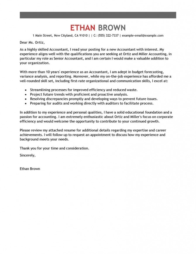 Leading Professional Accounting Assistant Cover Letter Examples