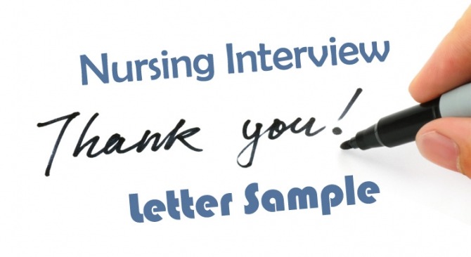 Nursing Interview Thank You Letter Sample How To Write Guide