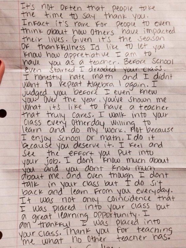 Of The Most Heartwarming Notes Kids Have Sent Their Teachers