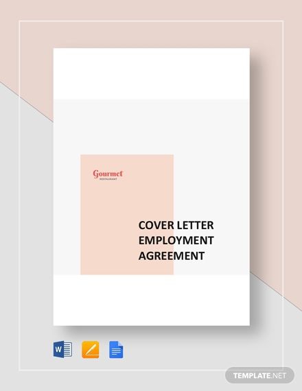 Restaurant Cover Letter Employment Agreement
