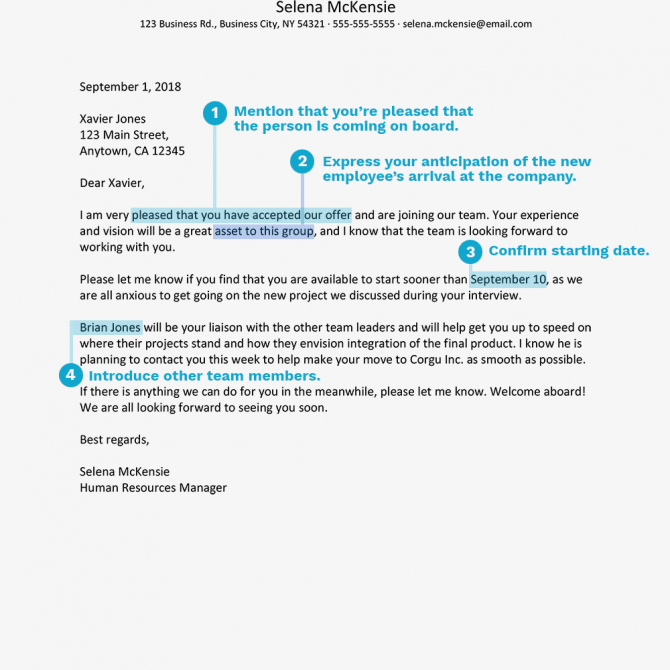 Welcome Aboard Letter And Email Examples