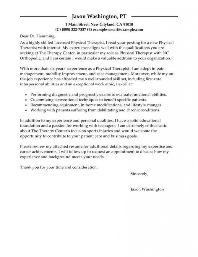 Physical Therapist Cover Letter Template from gotilo.org