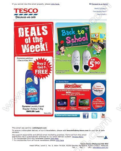 Company Tesco Malaysia Subject Tesco Back To School Deals In