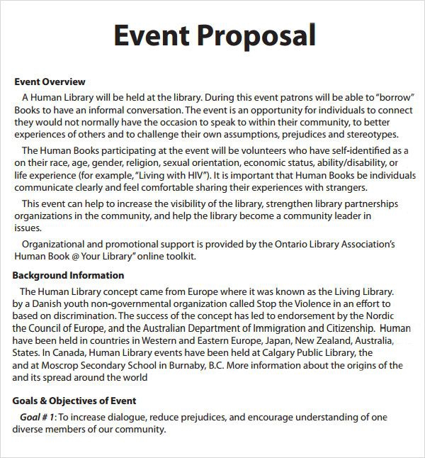 School Event Proposal Letter Gotilo