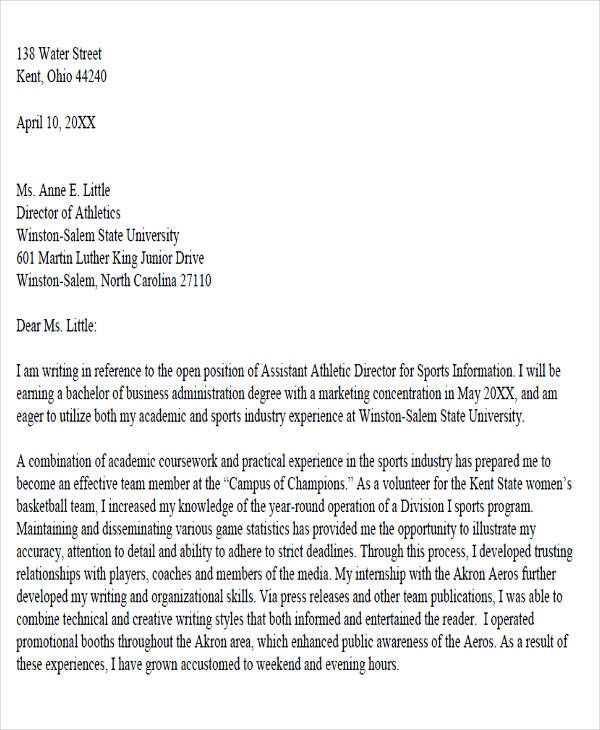 Free  Sample Academic Advisor Cover Letter Templates In Pdf