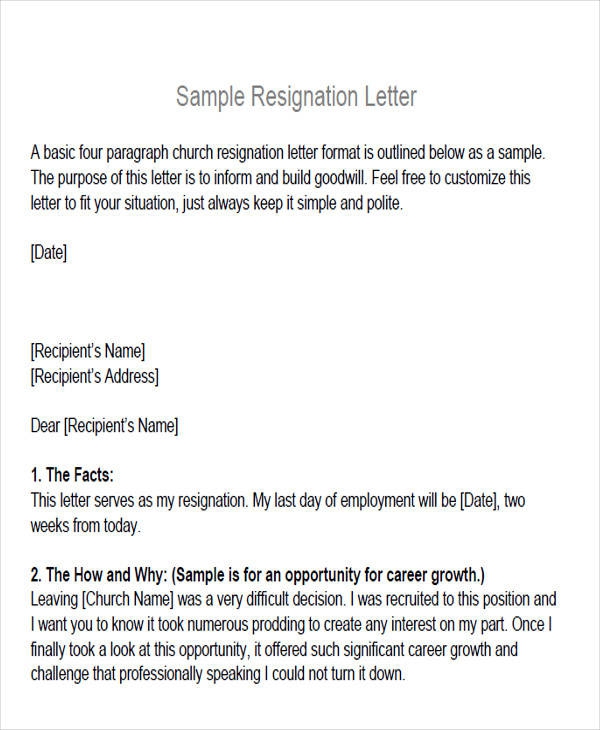 Membership Resignation Letter - Gotilo