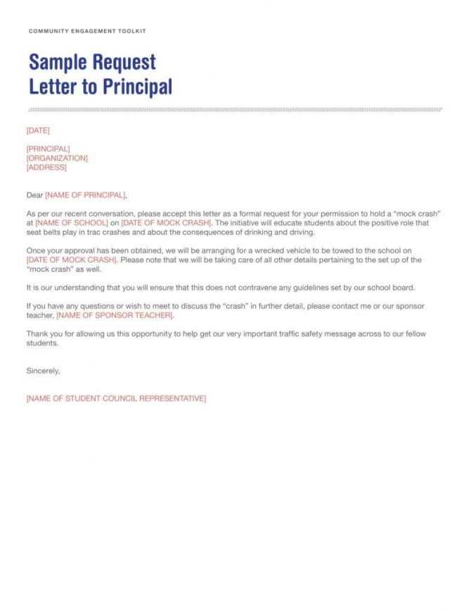 How To Write A Letter To A Principal How To Write Letter By