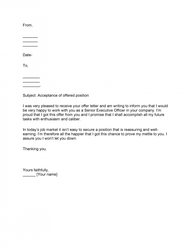 Executive Job Offer Letter – Gotilo