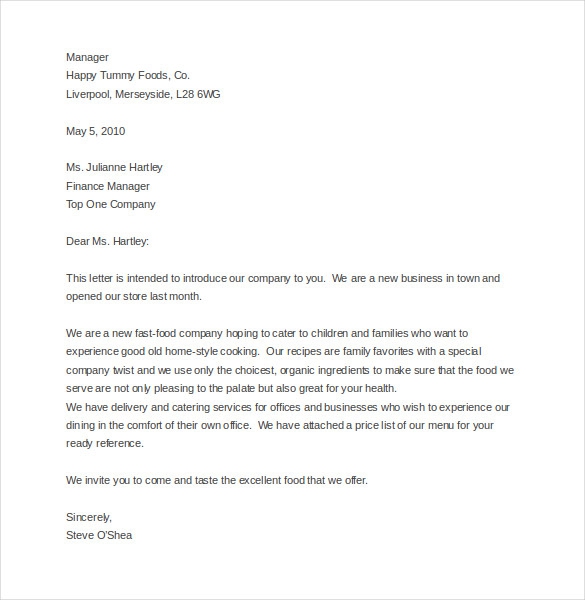 Business Letter Example For Complaint