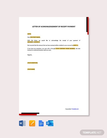 Free Acknowledgement Letter Templates