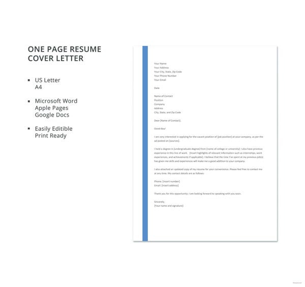General Cover Letter Templates