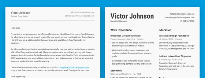 How To Create The Perfect Ux Resume And Cover Letter