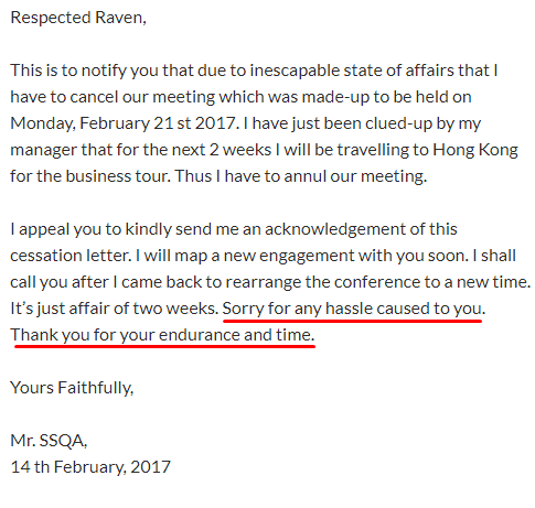 How To Write A Polite Meeting Cancellation Email Even If Its