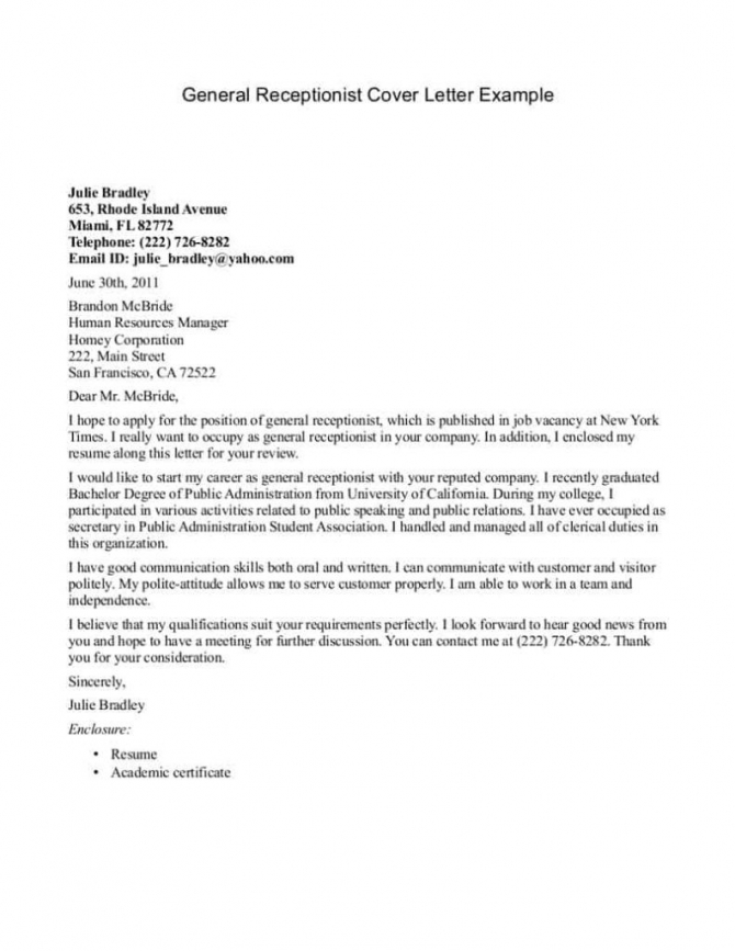 Medical Receptionist Cover Letter Gotilo   Medical Receptionist Cover Letter 4 