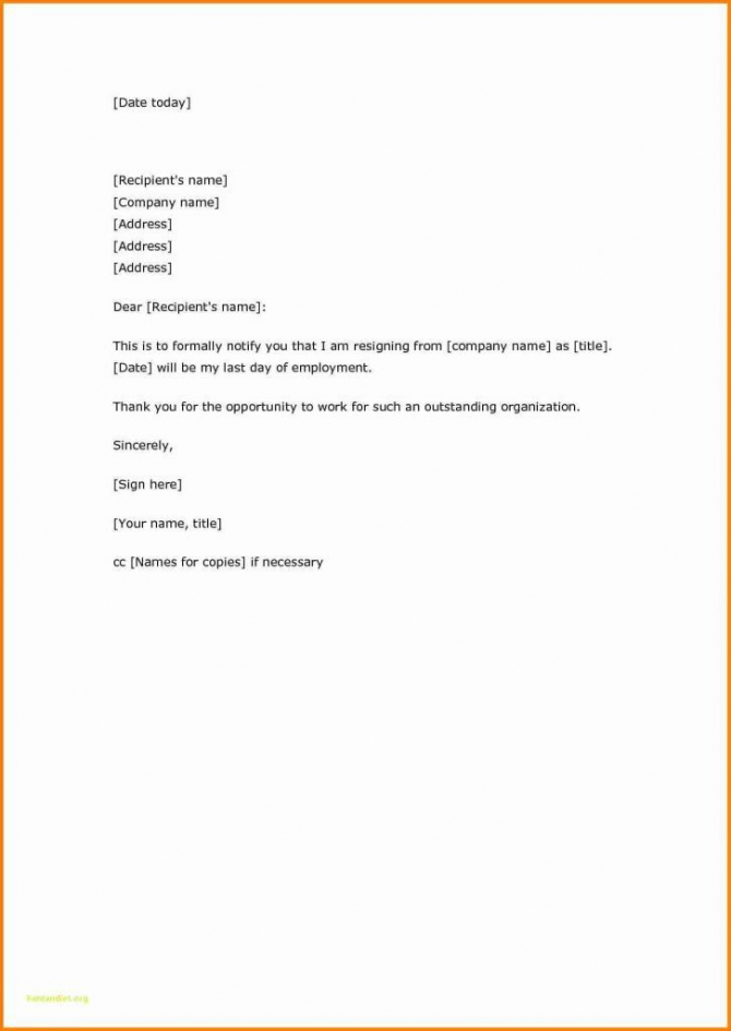 How To Write A Short Resignation Letter