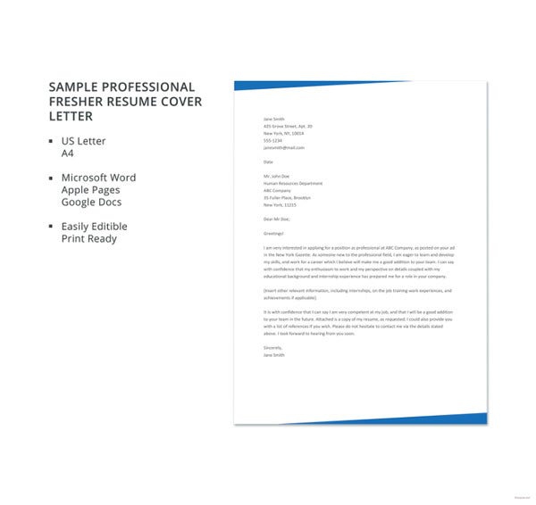 Professional Cover Letter Templates
