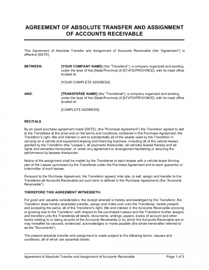 revocable assignment of earnings agreement
