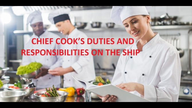 Chief Cooks Duties And Responsibilities On The Ship