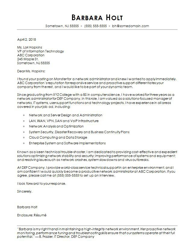 cover letter examples for computer science