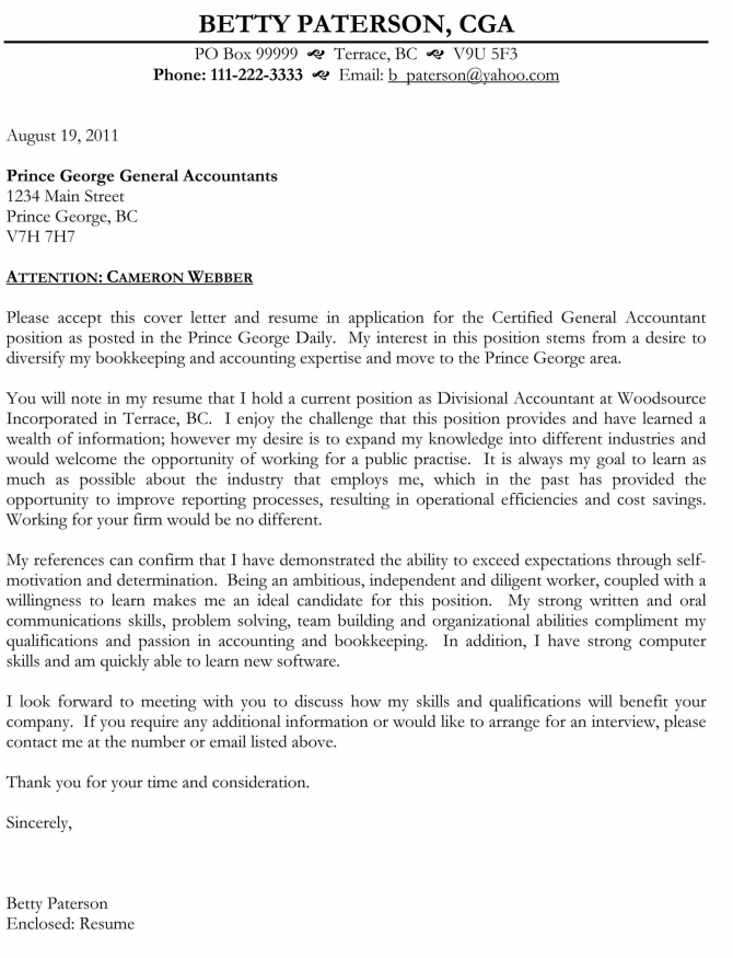 Cover Letter Template Government Of Canada