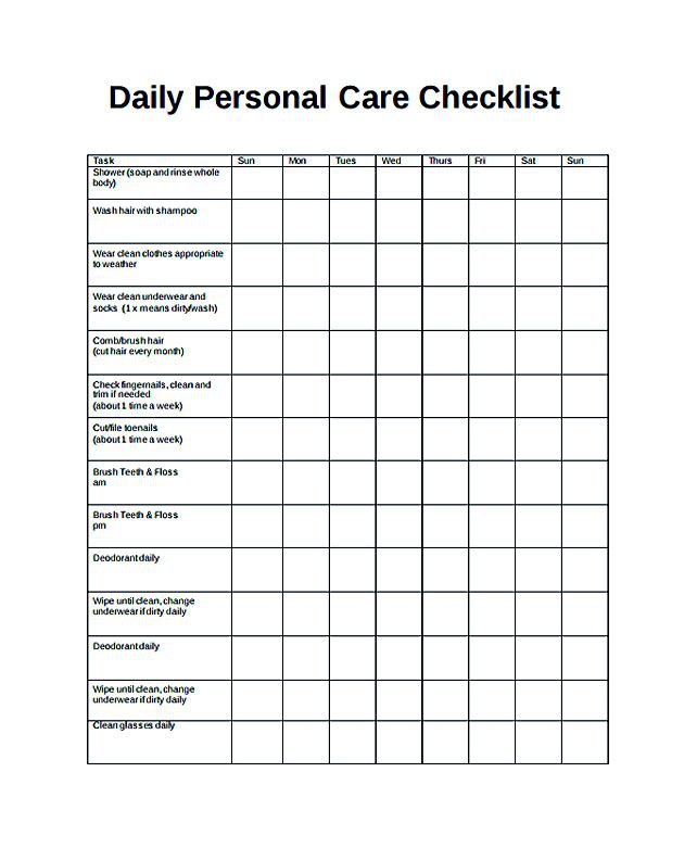Free Daily Checklist Template And Its Purposes Daily Checklist Free Daily Checklist Template And Its Purposes Daily Checklist