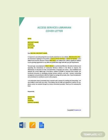 Free Librarian Cover Letter Templates