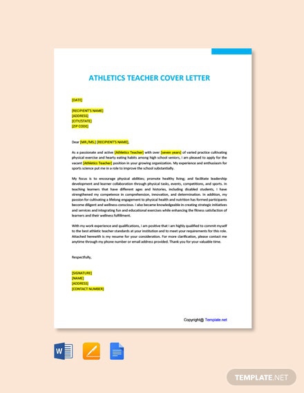 Free Teacher Cover Letter Templates