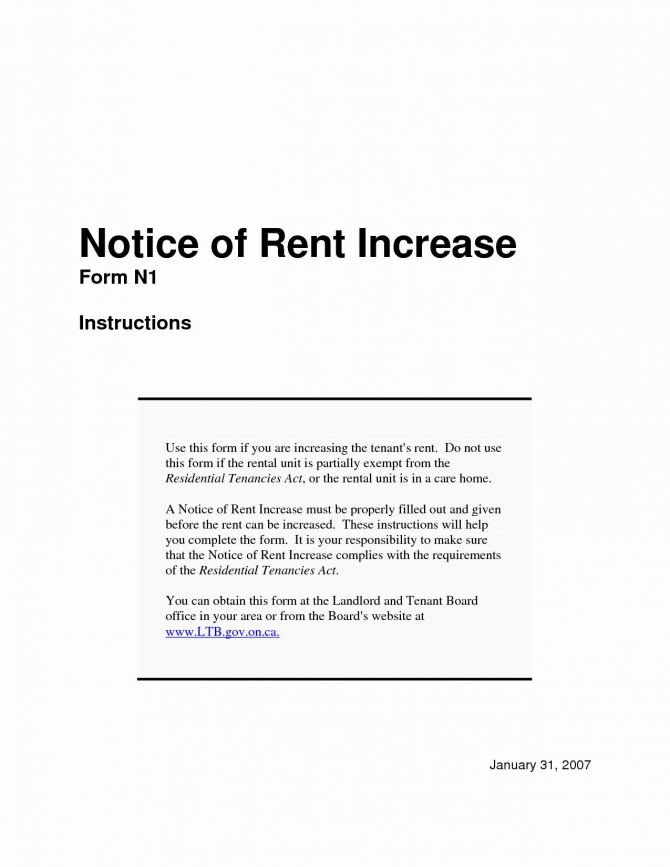 Rent Increase Letter Gotilo