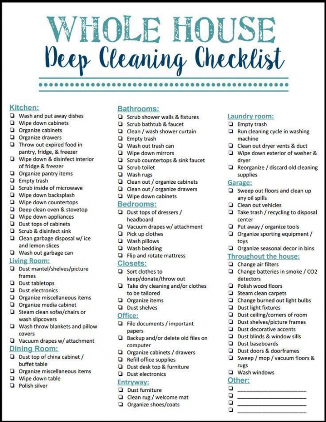 How To Enjoy Deep Cleaning Your House  Free Checklist  Cleaning