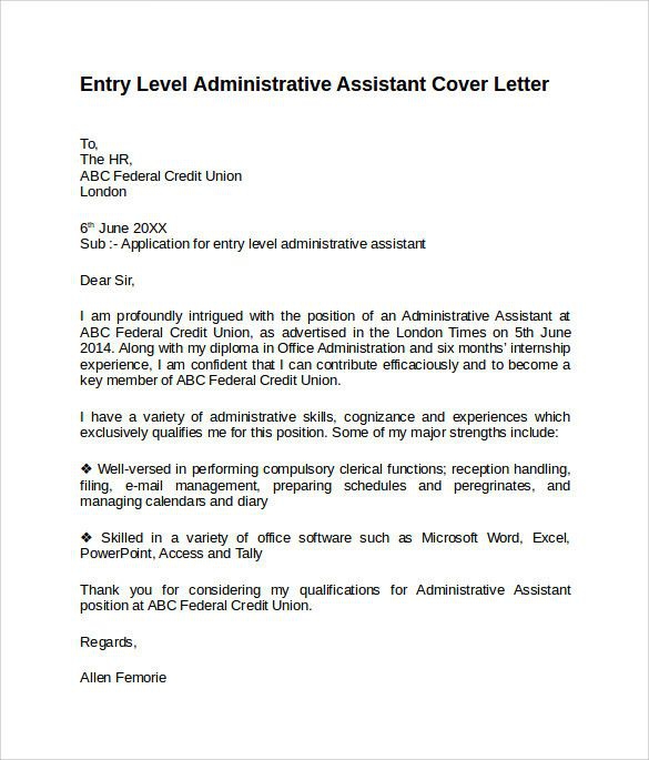 Marketing Assistant Cover Letter Entry Level Lovely Entry  In