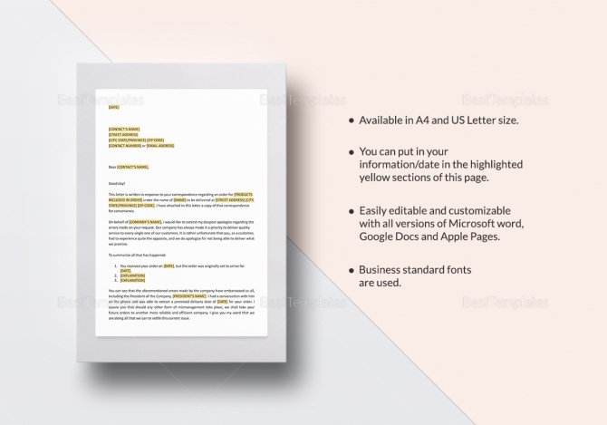 Please Forgive The Error Made In Order Template In Word  Google