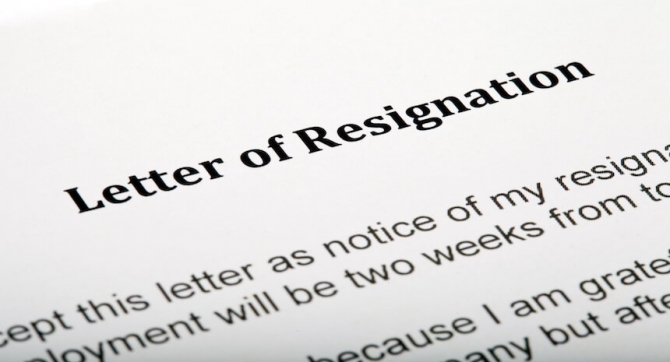 Resignation Letter Due To Family Reasons