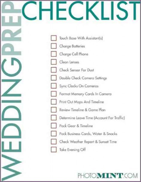 Simple Wedding Planning Checklist Real Simple Wedding Checklist