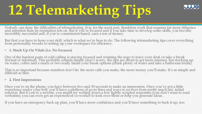 Telemarketing Tips How To Become A Pro Overnight