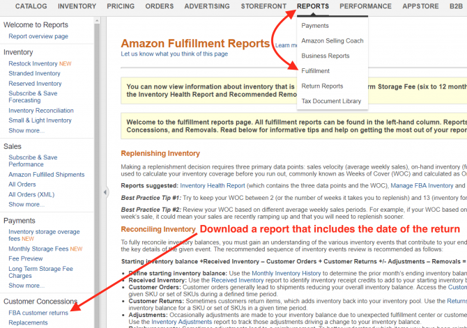 Tracking Amazon Fba Customer Returns